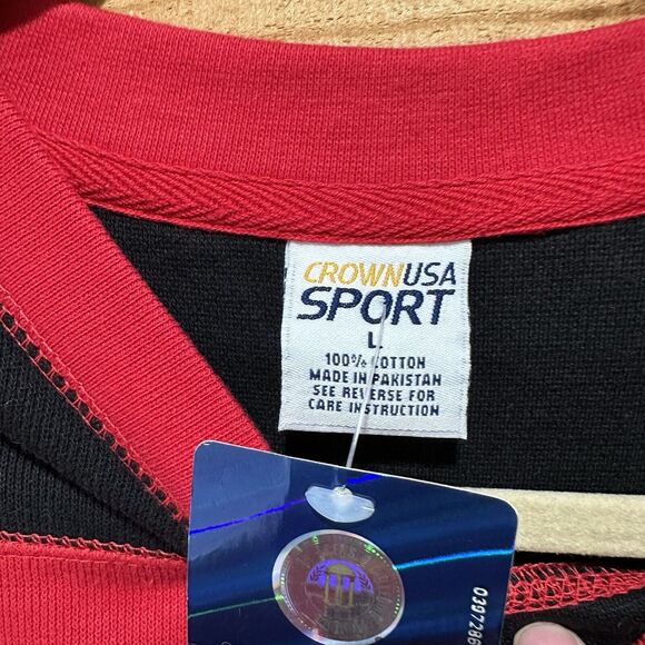 Vintage Crown USA Sport Wisconsin Badgers With Tags Large L 100% Cotton - Picture 2 of 7